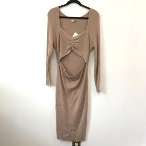 Abercrombie Cream Sweater Dress NWT Size XL